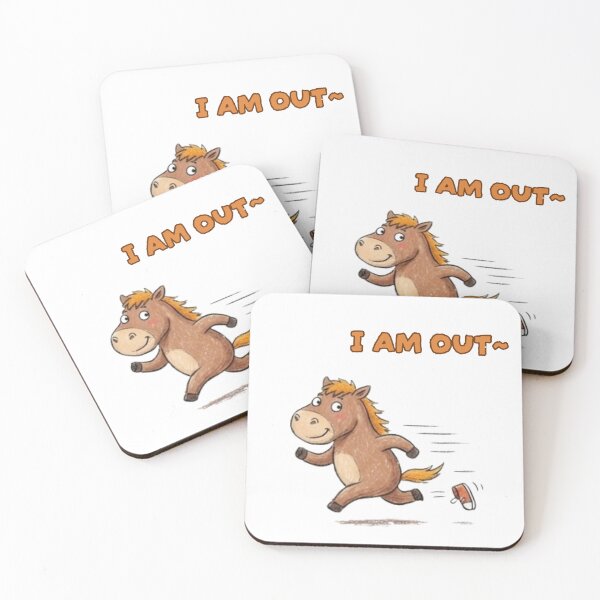 Item preview, Funny Runaway Horse - I Am Out Sticker designed and sold by NicoleLeung028.