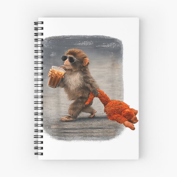 Item preview, Baby Monkey Punch Drinking Iced Coffee, Trendy Punch T-Shirt designed and sold by gidget-gadget.