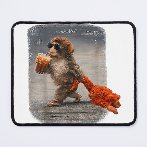 Item preview, Baby Monkey Punch Drinking Iced Coffee, Trendy Punch T-Shirt designed and sold by gidget-gadget.