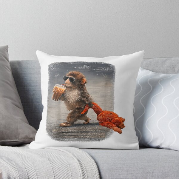 Item preview, Baby Monkey Punch Drinking Iced Coffee, Trendy Punch T-Shirt designed and sold by gidget-gadget.