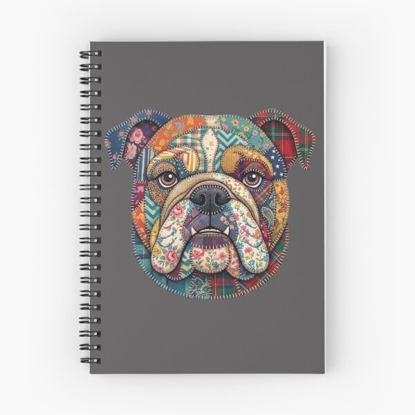 Item preview, Patchwork British Bulldog Design designed and sold by Bluebird Crafted Tee.