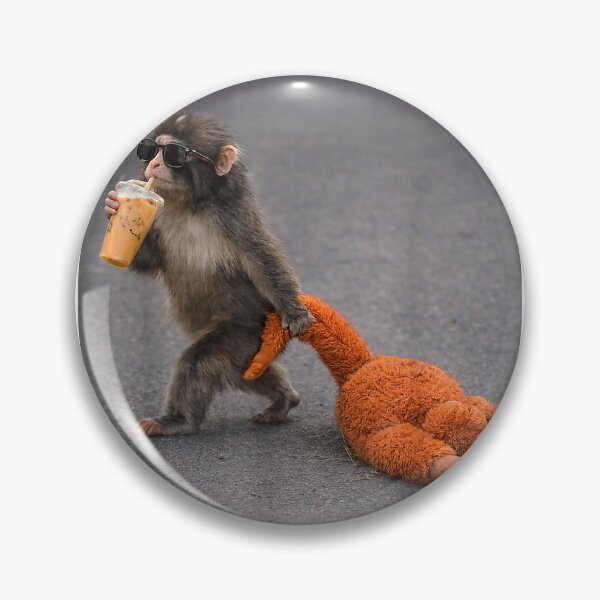 Item preview, Baby Monkey Punch Drinking Iced Coffee T-Shirt designed and sold by KTY-NUSS.