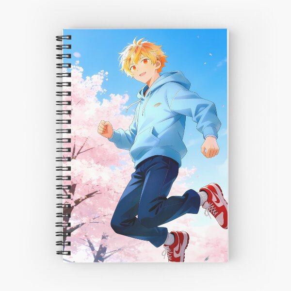Item preview, Yukine Noragami Blue Hoodie Jumping Cherry Blossom Sky designed and sold by GABRIELMURPHY.