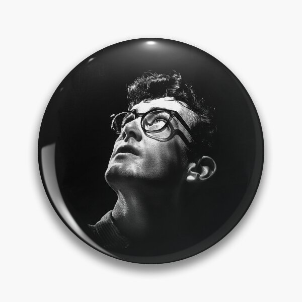 Item preview, Looking Up – Black and White Portrait with Round Glasses designed and sold by inkoutninja.