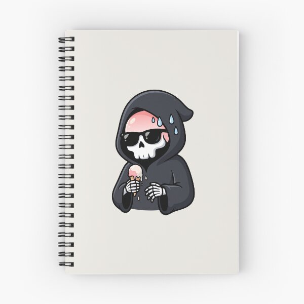 Item preview, Funny Sweating Grim Reaper Melting Ice Cream Summer Goth designed and sold by Cipher & Soul.