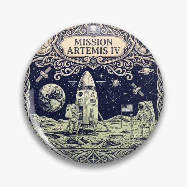 Item preview, Artemis IV Mission Ornate Vintage Celestial Art designed and sold by KiwiRider.