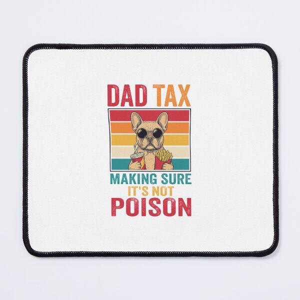 Item preview, Dad Tax French Bulldog Eating Fries Retro designed and sold by SoyLamderma.