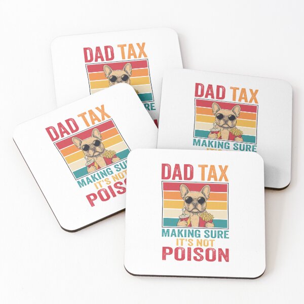 Item preview, Dad Tax French Bulldog Eating Fries Retro designed and sold by SoyLamderma.