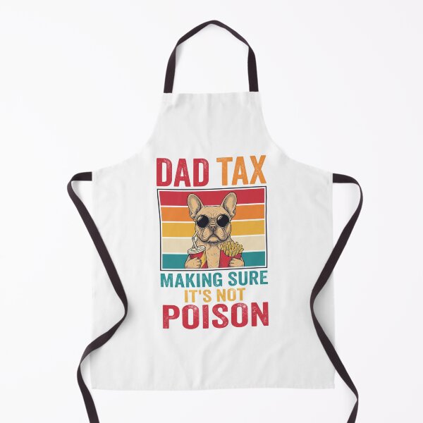 Item preview, Dad Tax French Bulldog Eating Fries Retro designed and sold by SoyLamderma.