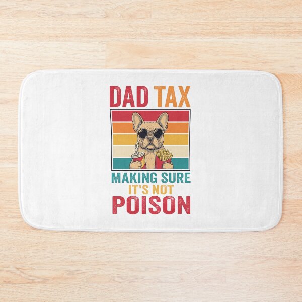 Item preview, Dad Tax French Bulldog Eating Fries Retro designed and sold by SoyLamderma.