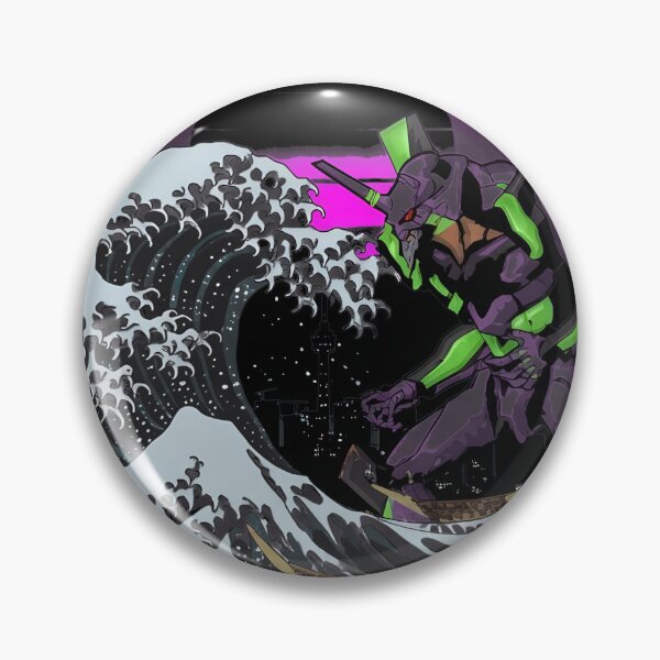 Item preview, Mecha Wave Sunset Retro Art designed and sold by fiyuuart.