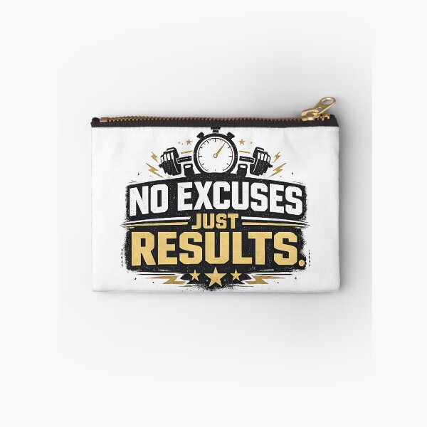Item preview, No Excuses. Just Results Motivational Typography Productivity & Performance designed and sold by dytf79.