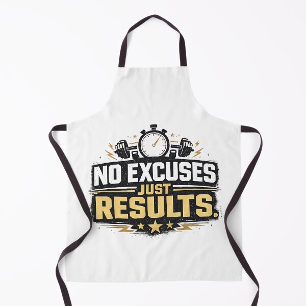 Item preview, No Excuses. Just Results Motivational Typography Productivity & Performance designed and sold by dytf79.