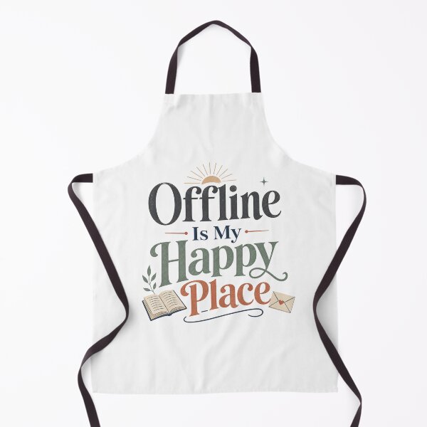 Item preview, Offline Is My Happy Place - Offline Living Quote designed and sold by GoverArt.