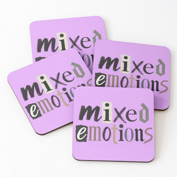 Item preview, Mixed Emotions Ransom Note Grunge Typography designed and sold by digitalbob60.