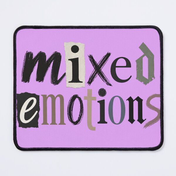 Item preview, Mixed Emotions Ransom Note Grunge Typography designed and sold by digitalbob60.
