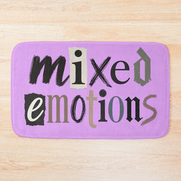 Item preview, Mixed Emotions Ransom Note Grunge Typography designed and sold by digitalbob60.