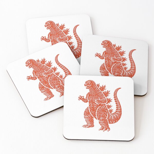 Item preview, Red Godzilla designed and sold by FLATVAC STICKER.