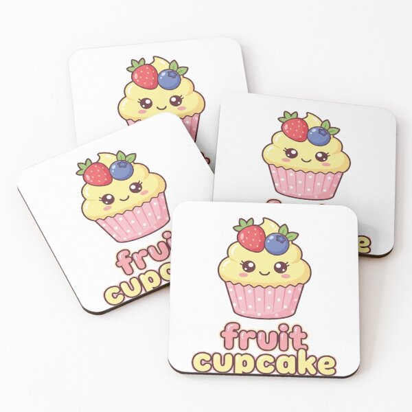 Item preview, Cute Fruit Cupcake PNG | Kawaii Fruit Cupcake Clipart  designed and sold by morning sun.