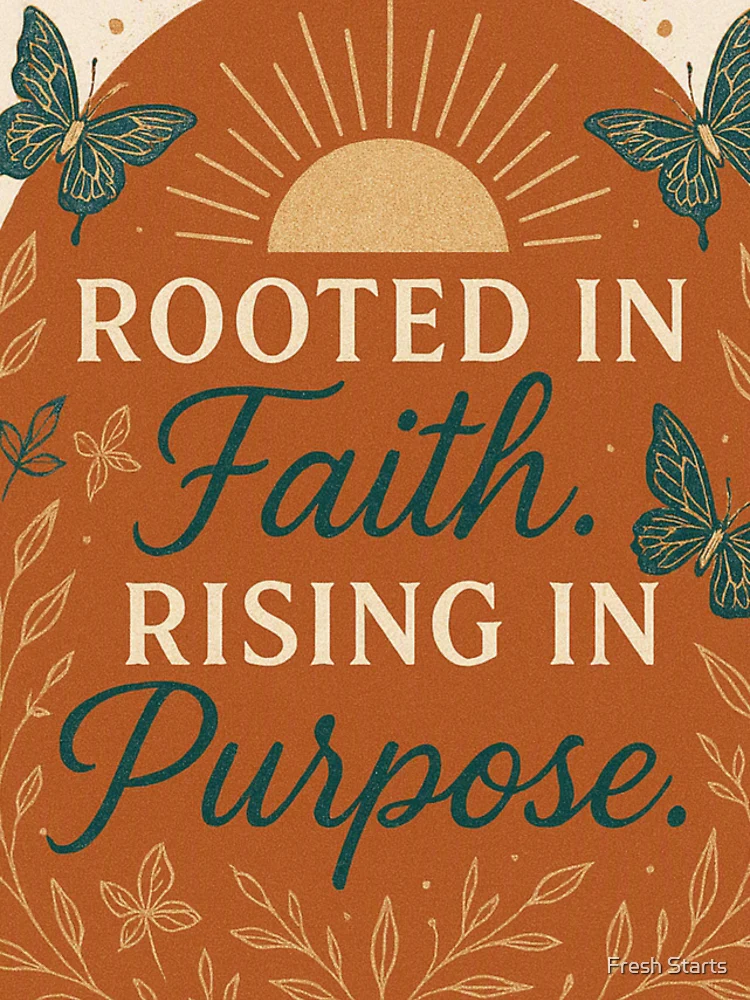 Thumbnail 4 of 4, iPhone Case, Rooted In Faith Rising In Purpose designed and sold by Fresh Starts.