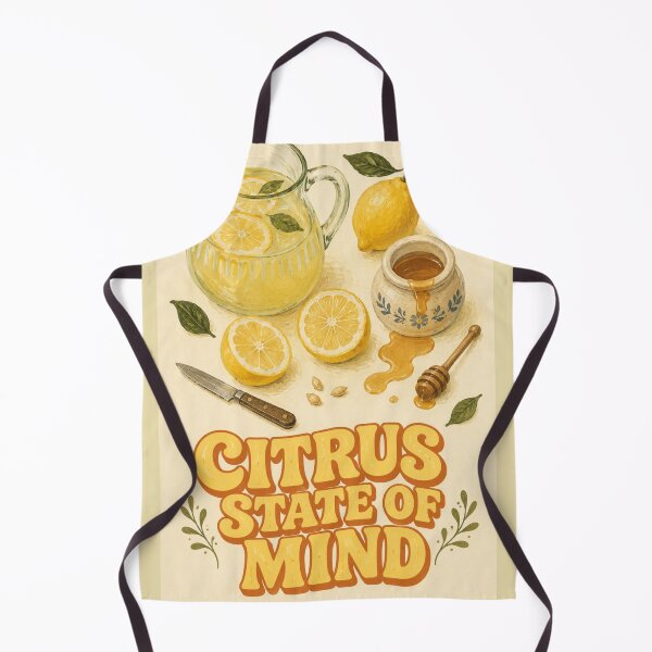 Item preview, Citrus State of Mind | Hand Painted Lemonade Flat Lay Illustration designed and sold by UUniqueIImprint.