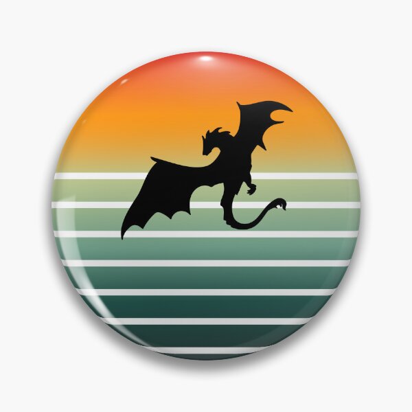 Item preview, Retro Sunset Dragon designed and sold by HideawayMtn.