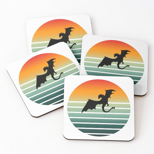 Item preview, Retro Sunset Dragon designed and sold by HideawayMtn.