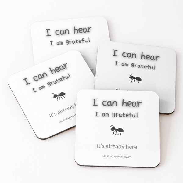 Item preview, Hearing Gratitude Quote designed and sold by miho-anshin.