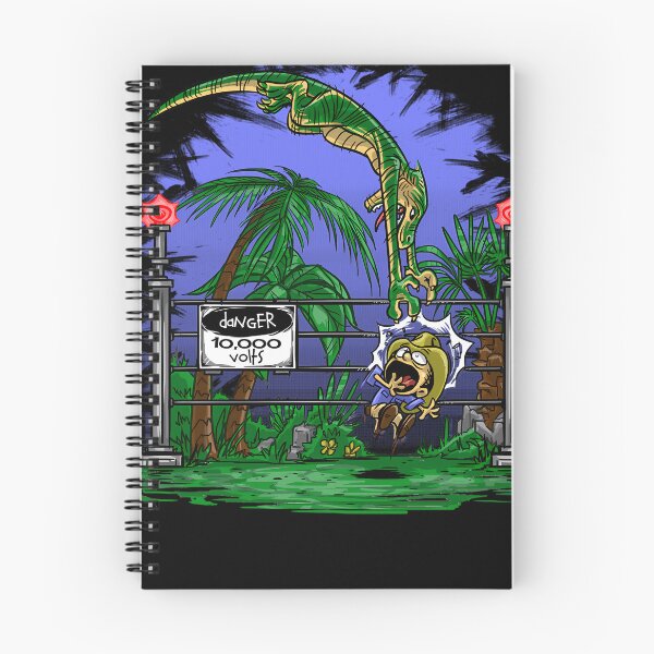 Item preview, Dinosaur Jumping Over Electric Hazard Fence designed and sold by EL-GAMER.