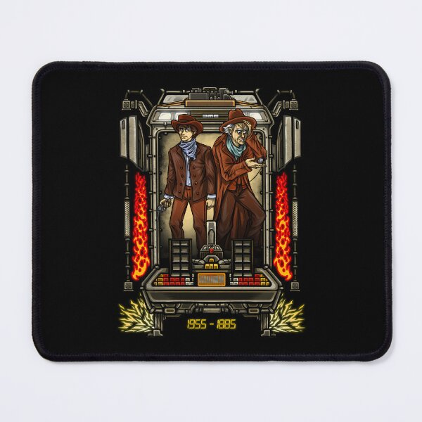 Item preview, Cowboy Time Travelers In Futuristic Train Delorean Flame Track designed and sold by EL-GAMER.