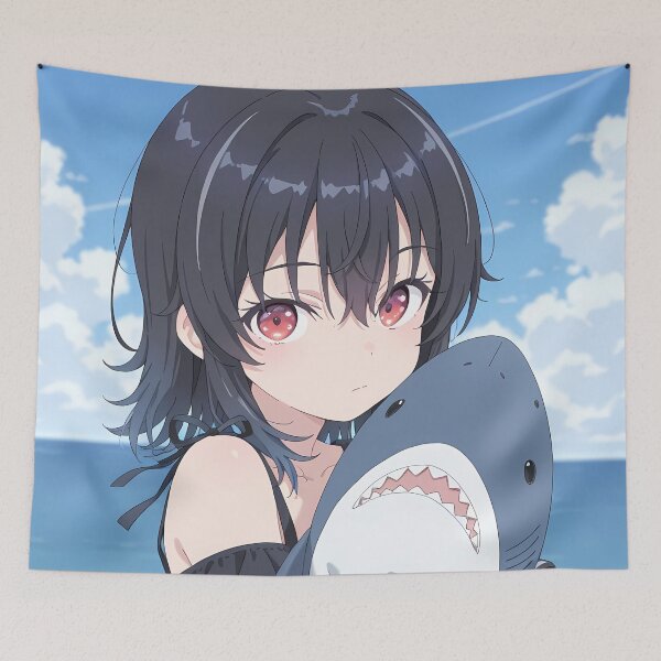 Item preview, Umi Asanagi Second Prettiest Girl Black Dress Shark designed and sold by GABRIELMURPHY.