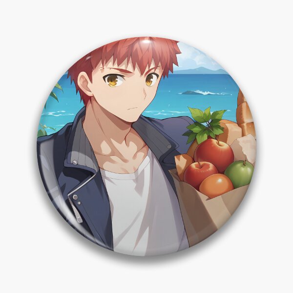 Item preview, Shirou Emiya Fate Stay Night Beach Day Grocery Mission designed and sold by GABRIELMURPHY.