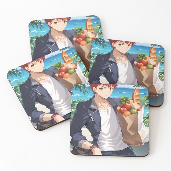 Item preview, Shirou Emiya Fate Stay Night Beach Day Grocery Mission designed and sold by GABRIELMURPHY.