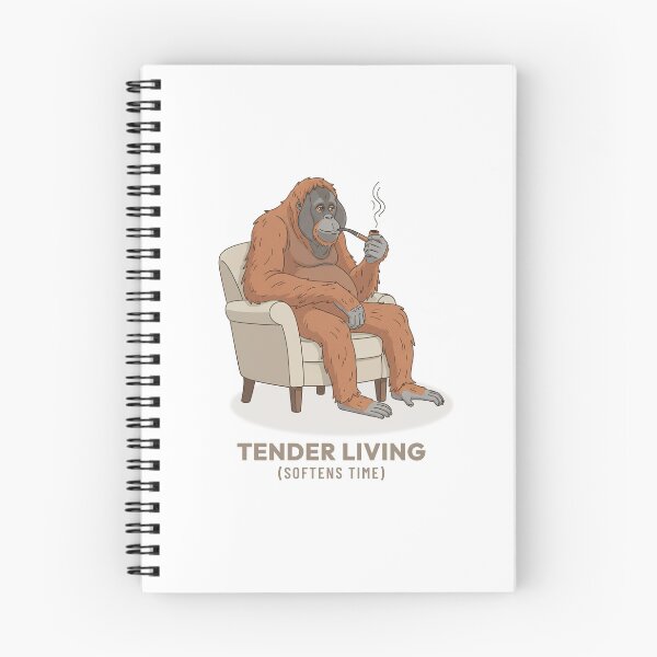 Item preview, Monkey Enjoying a Pipe Vintage Illustration designed and sold by Cozy Vintage Animal.