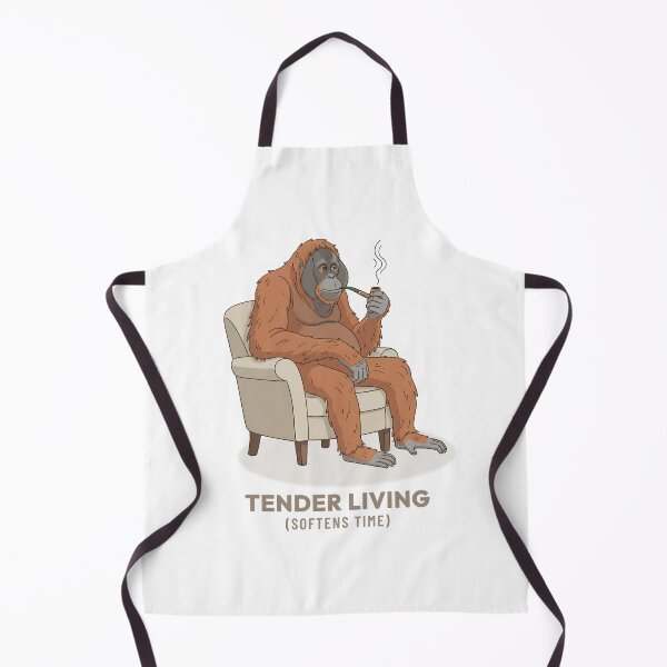 Item preview, Monkey Enjoying a Pipe Vintage Illustration designed and sold by COZY VINTAGE animal.