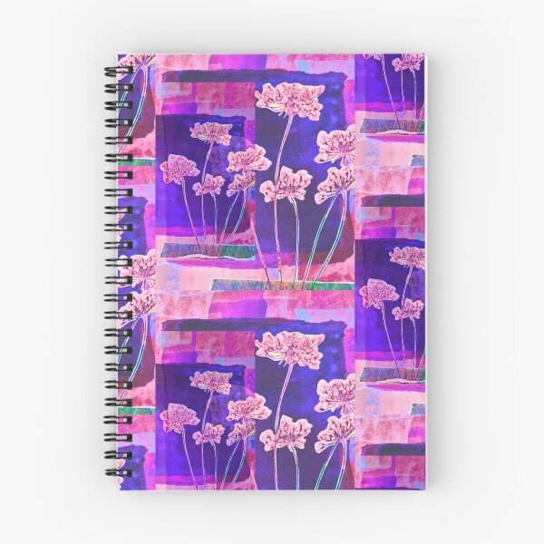Item preview, colorful floral design, pink wildflowers, original artwork  designed and sold by OmStudioz .
