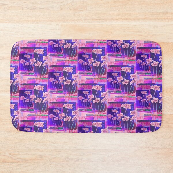 Item preview, colorful floral design, pink wildflowers, original artwork  designed and sold by OmStudioz .