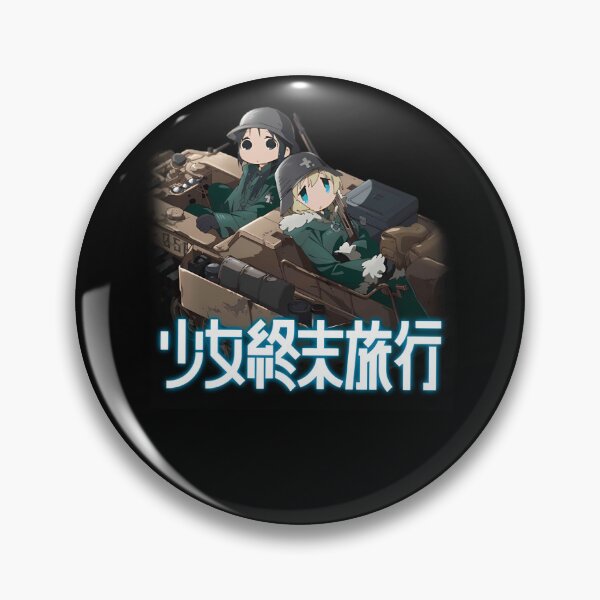 Item preview, Two Anime Characters Wearing Military Helmets Riding Inside Vehicle Track designed and sold by prsartes.