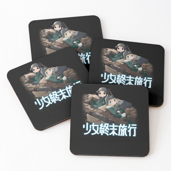 Item preview, Two Anime Characters Wearing Military Helmets Riding Inside Vehicle Track designed and sold by prsartes.