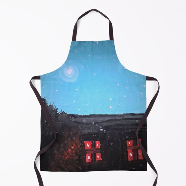 Item preview, Cozy Cabin Under a Starry Blue Sky designed and sold by RakeshPatelArt.