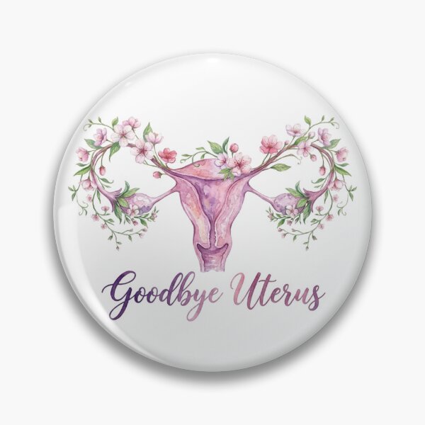 Item preview, Goodbye Uterus Watercolor Floral Flowers Hysterectomy Recovery designed and sold by Georain.