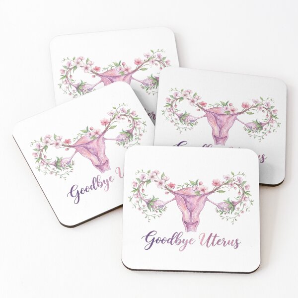 Item preview, Goodbye Uterus Watercolor Floral Flowers Hysterectomy Recovery designed and sold by Georain.