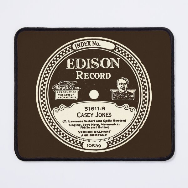 Item preview, Vernon Dalhart - Casey Jones: Edison Records 51611-R designed and sold by GenXTees.