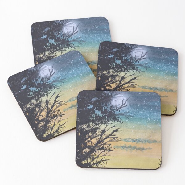Item preview, Moonlit Forest at Twilight designed and sold by RakeshPatelArt.