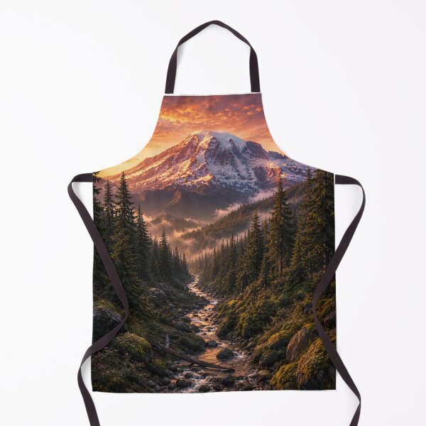 Item preview, Mount Rainier Sunrise Hidden Bigfoot Pacific Northwest Adventure designed and sold by Swanny's Custom T-shirt and Gift Designs.