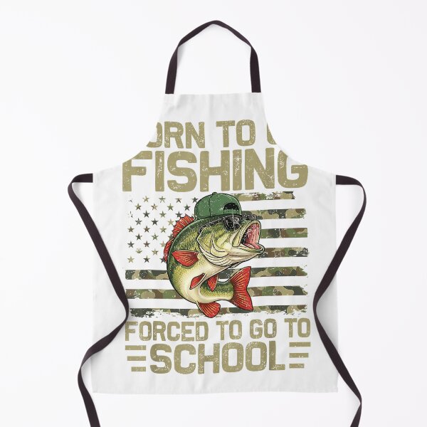 Item preview, Born to Go Fishing Bass Fish Funny Fisherman Boys Kids Men T-Shirt designed and sold by DArtfulStudio.