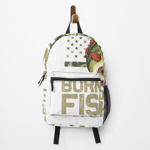 Item preview, Born to Go Fishing Bass Fish Funny Fisherman Boys Kids Men T-Shirt designed and sold by DArtfulStudio.