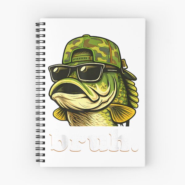 Item preview, Bruh Fishing Camo Bass Fish Funny Boys Kids Camouflage T-Shirt designed and sold by Badriiiii.