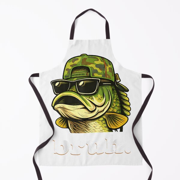 Item preview, Bruh Fishing Camo Bass Fish Funny Boys Kids Camouflage T-Shirt designed and sold by Badriiiii.