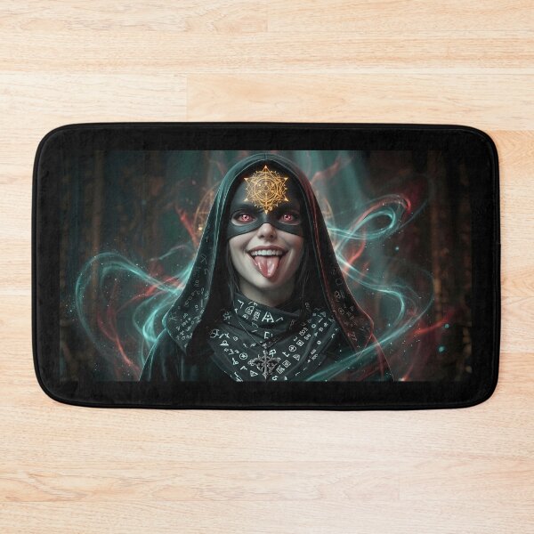 Item preview, Tattooed Dark Sorceress Nun Fantasy Art designed and sold by GalleryBrisArt.